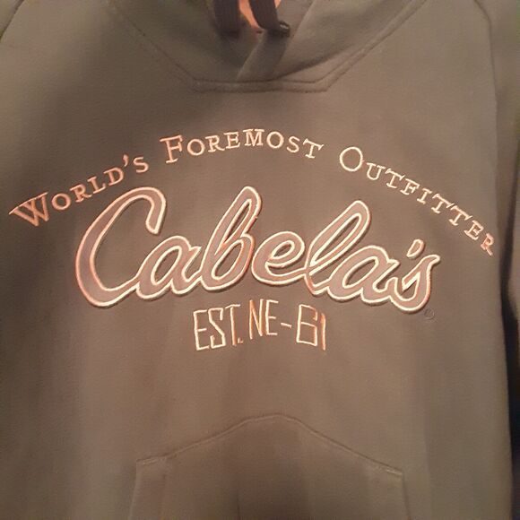 Cabela's Worlds Foremost Outfitter Regular Hoodie Hunting Fishing Outdoor Mens M - Picture 1 of 6